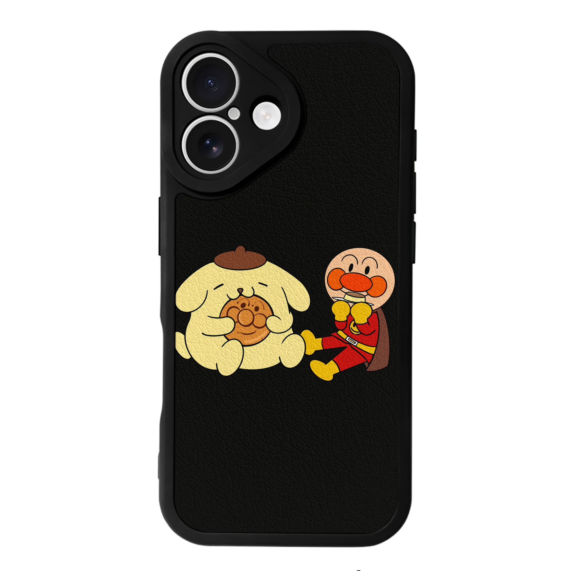 （画像用） アンパンマン Anpanman 【iPhone 16シリーズ対応】シリコンスマホケース（レザー調） 材質：シリコン